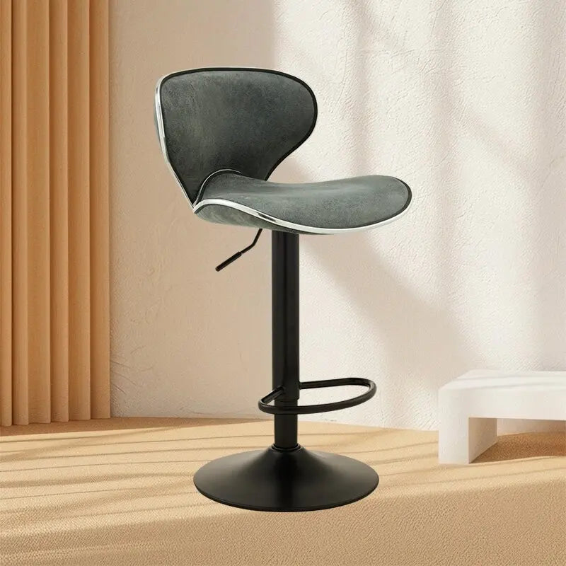 Aesthetic White Bar Stools Nordic Comfortable Bedroom Minimalist Bar Chairs Design Swivel Luxury Banqueta Lounge Suite Furniture