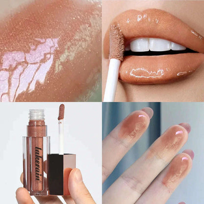 NEW Glitter Gloss Universal Lip Luminizer 8 Colors Makeup Lip Gloss Non-sticky Moisturizing Plumper Long Lasting Glitter Liquid