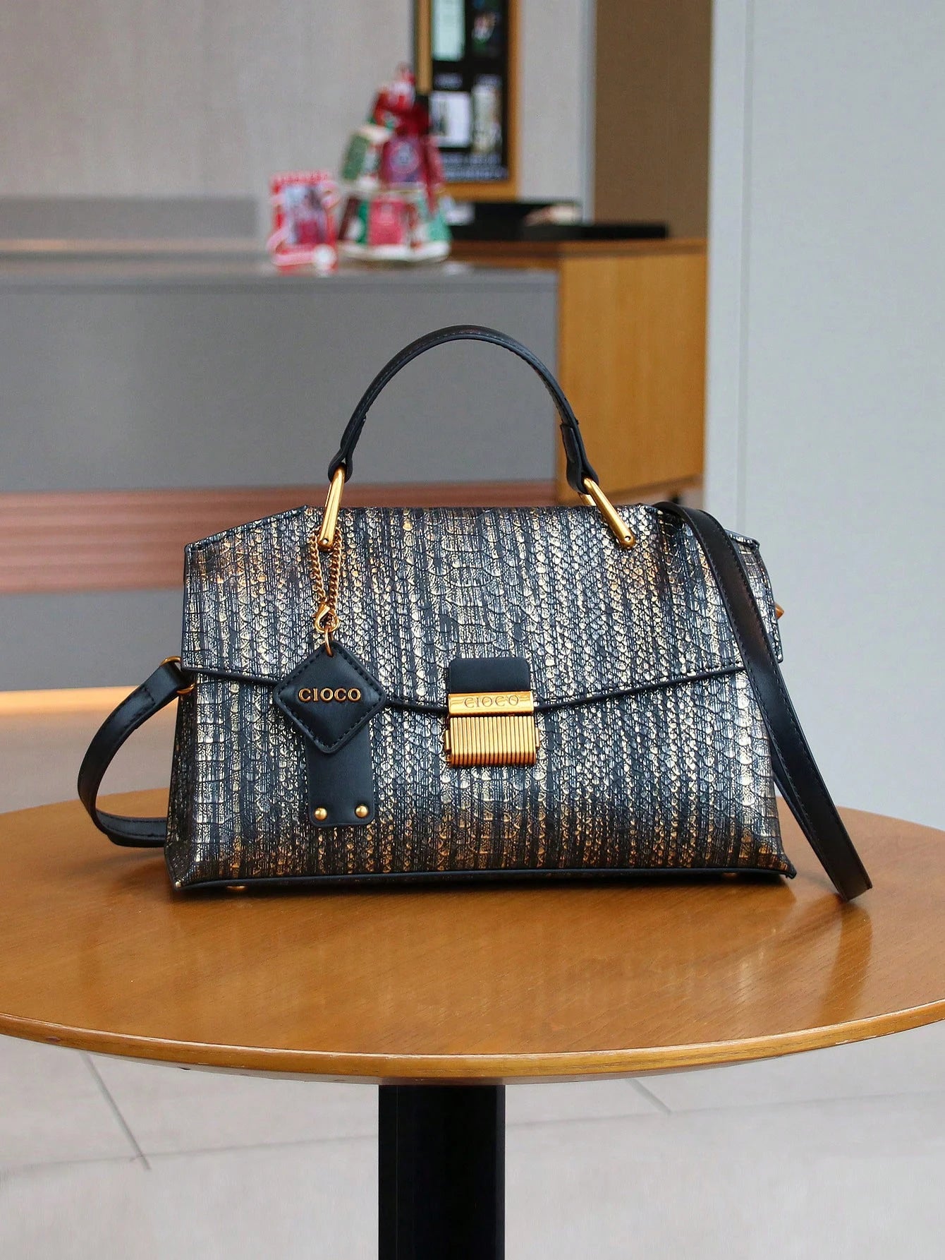 2026 New Retro Blue Snake-Shaped High-Grade Handbag Fashion Luxury Handbag Lightweight Large-Capacity One-Shoulder...