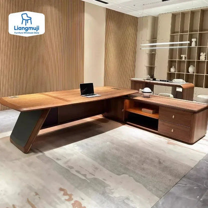 Storage Desktop Office Desk Writing Designer Height Organizer Office Desk Wooden Modern Luxury Mesa De Escritorio Furniture - Kimlud