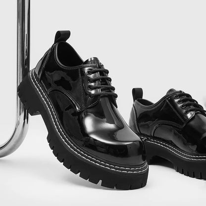 High Quality Business Dress Casual Men Shoes British Platform Derby Shoes for Men Superior Luxury Designer Wedding Leather Shoes