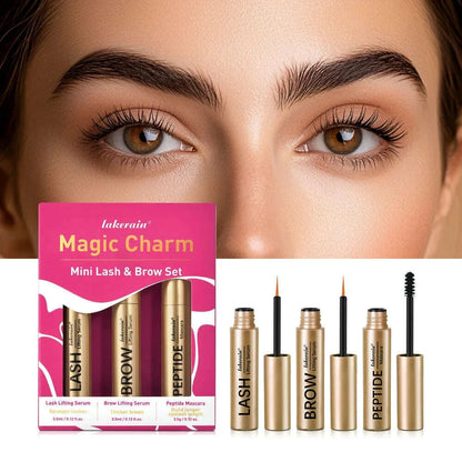Lash&Brow Set Eyebrow Eyebrow Growth Serum Peptide Mascara Enhancer Eye Lash Fuller Thicker Nourish Lashes Longer Eye Makeup Kit