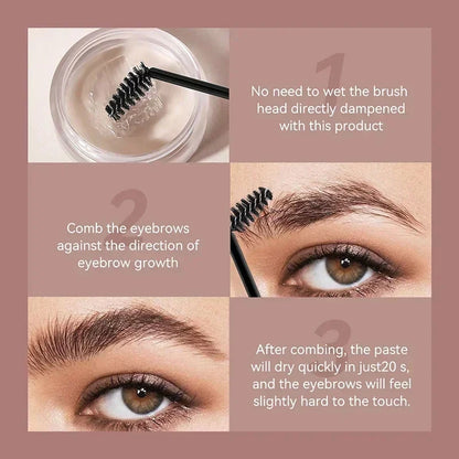 1pc Waterproof 3d Eyebrow Styling Cream Quick-drying Makeup Eyebrow Sculpt Soap Natural Wild Brow Pomade Setting Gel Wax