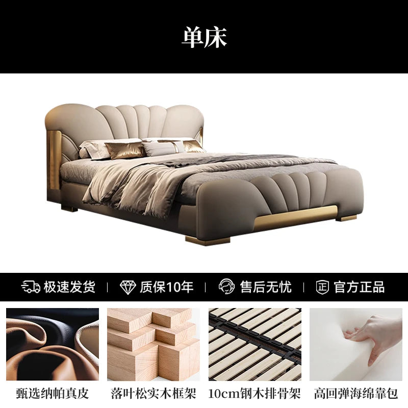 180x200cm luxury bed king size Base beds and frames living room cabinets double bed king size bed frames with head board