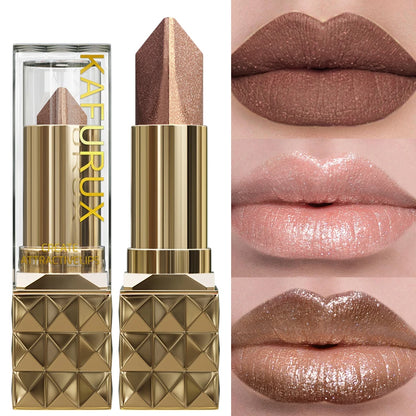 4 Color Glitter Two Tone Lipstick Matte Pearlescent Lip Tint,Shiny Metallic Lip Senior Lip Korean Makeup Gifts Lip Gloss...