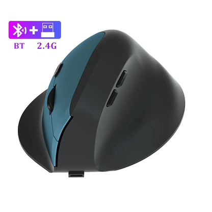 Bluetooth Mouse Vertical Mouse Ergonomic 2.4G Wireless Optical Mice 3 Adjustable DPI 800/1200/1600 6 Buttons for Laptop Desktop