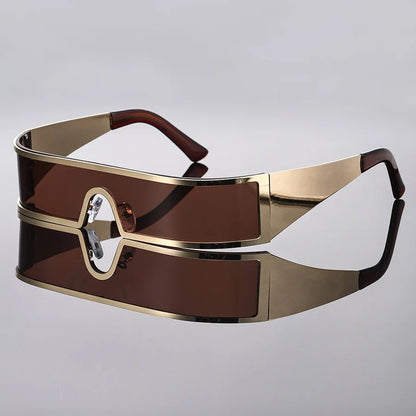 High-end Cyberpunk Style Men's Glasses, Fashionable Design with Future Tech Narrow Frames, Suitable for Parties and...