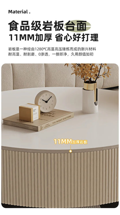 Round Designer Coffee Table Storage Nordic Aesthetic Minimalist Coffee Table Drawers Italian Simple Mesa Auxiliar Home...