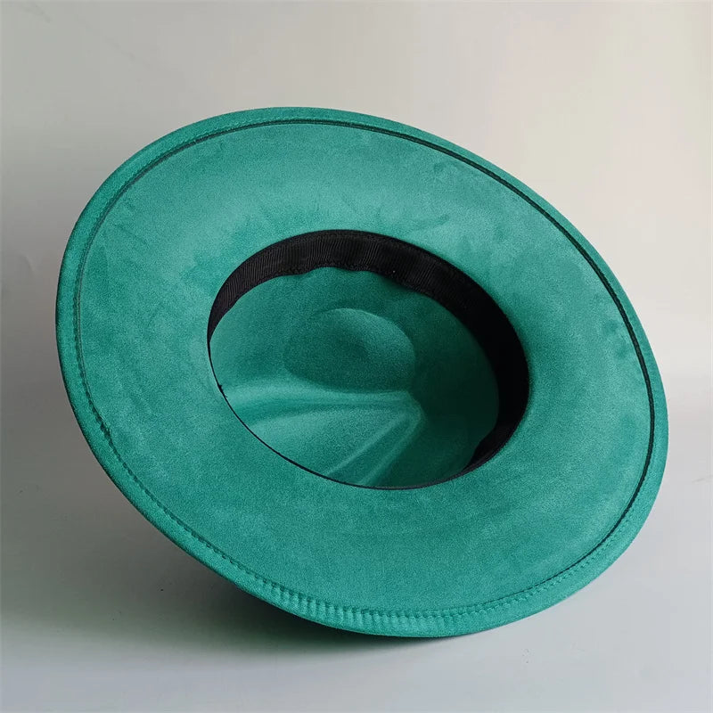 Grayish Brown Suede Hat Wide Brim 2026 NEW Fedora Hat Men Women Autumn Winter Felt Hats Classic Church Fedoras Chapeau...