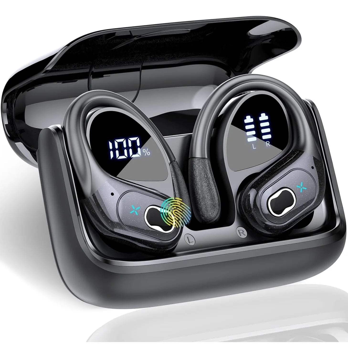 TWS Sports Earbuds Bluetooth 5.4 HIFI Bass Wireless Headphones LED Touch Hands-free Earphone Noise Cancelling Waterproof...