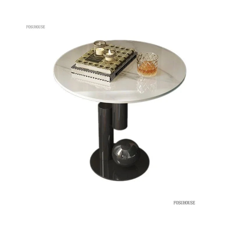 Modern Slate Desktop Metal Coffee Tables Minimalist Designer Home Living Room Furniture Italian Oval Table Luxury Tea...