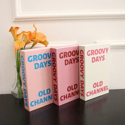 3Pcs Foldable Fashion Fake Books Living Room Decoration Designer Books Coffee Table Ornaments Club Hotel Room Villa Prop Books