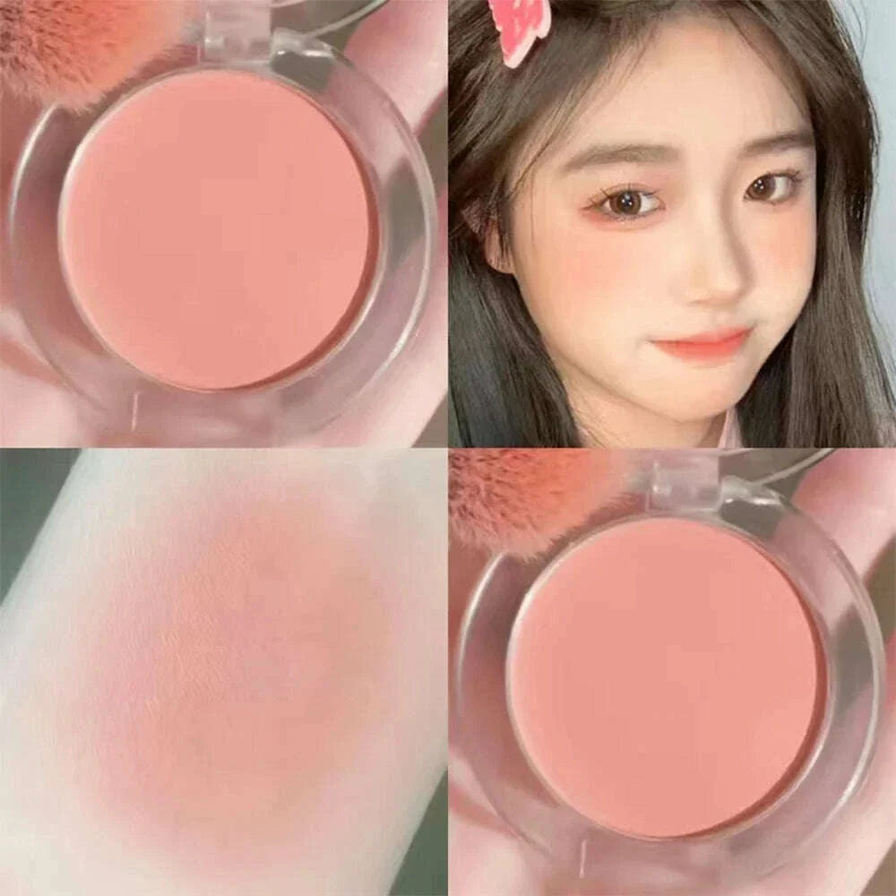 HISYI monochrome blush whitening matte cosmetics vitality girl nude makeup natural smudge monochrome blush plate