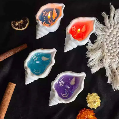 Sea Shell Aromatherapy Candle Creative Starfish Shell Scented Candle Sea Shell Candle Handmade Sea Shell Whirlpool Candles