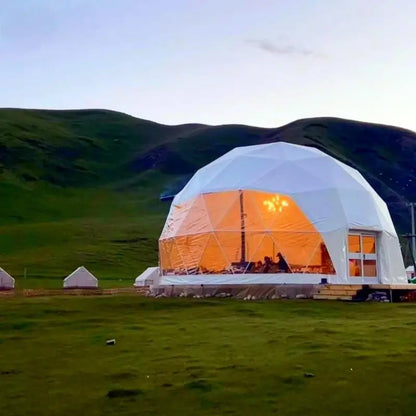 Free Global Shipping 5 Meters Diameter Geodesic Dome Tent 1-2 People Spherical Tent Hotel Resort Outdoor Luxury Glamping Dome - Kimlud