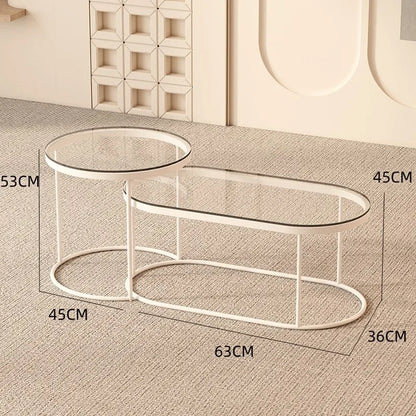 Luxury Clear Coffee Table Nordic Minimalist Bedroom Entryway Coffee Table Centre Living Room Meubles De Salon Room...