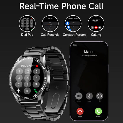 2025 New Sports Smartwatch for Man Bluetooth Call Camera Control Music Player AI Voice Fitness Tracker Watches for xiaomi Woman