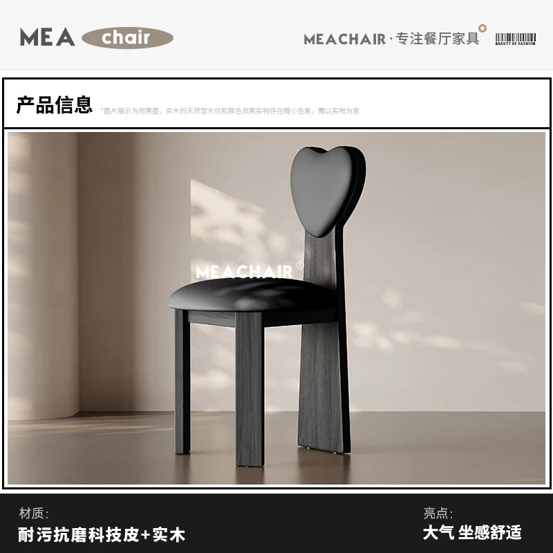 Italian Solid Wood Chair Dining French Home Makeup Chinese Antique Back Chair Single Hotel Dining Silla Comedor Furniture