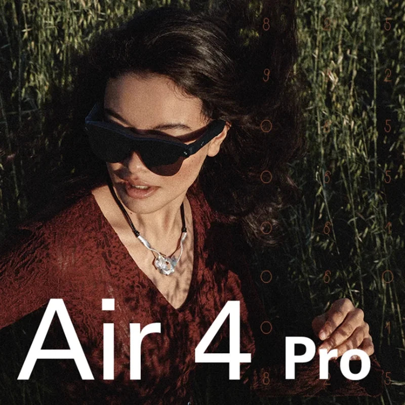 RayNeo Air 4 Pro Smart AR Glasses,Supports HDR10, 3840Hz, 4 Speakers, 1200 Nits,Micro-OLED Dual-layer Screen, Clearer...