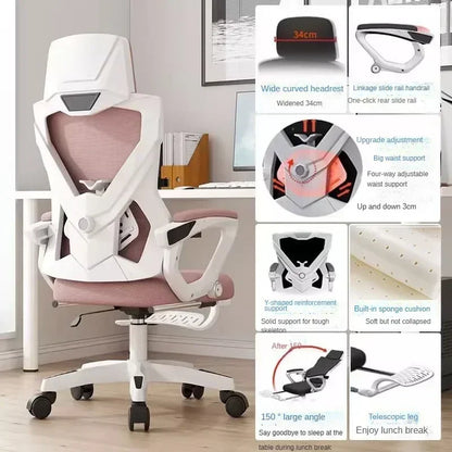 Office Chair, Ergonomic Chair, Adjustable Rotating Computer Chair, Commercial Conference Room, Reclining E-sports Chairs...