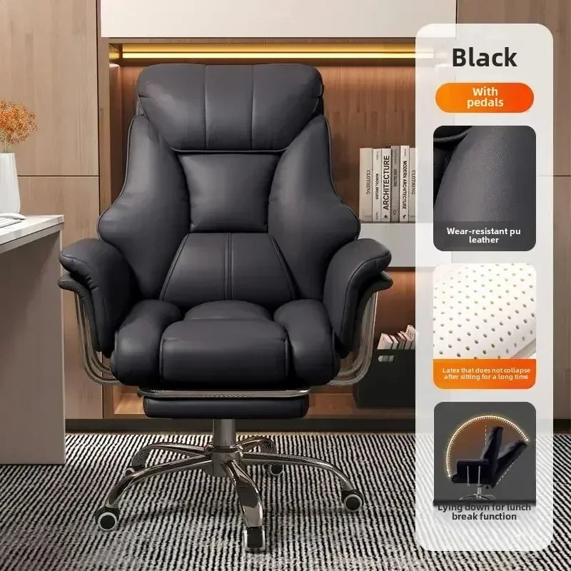 Boss Chair Home Office Computer Comfortable Sofa Study Room Can Lie Down and Rotate Gaming Chair Ergonomics Backrest Lift Chair