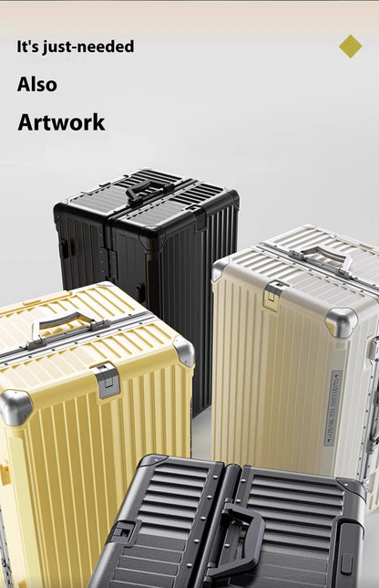 Multifunctional Suitcase Large Capacity 30inch Thickened Sturdy Aluminum Frame Travel Suitcase Trolley Case Extra Large...