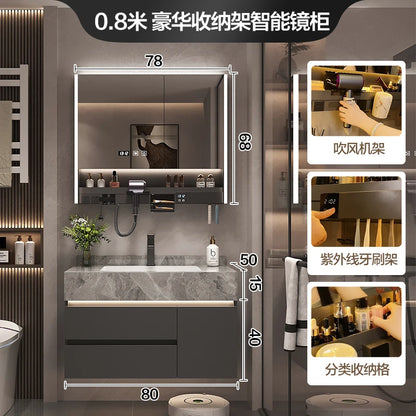 Simple Luxury Bathroom Cabinets Washbasin Vintage Toilet Drawer Bathroom Cabinets Storage Mirrors Mobili Per La Casa Furniture - Kimlud