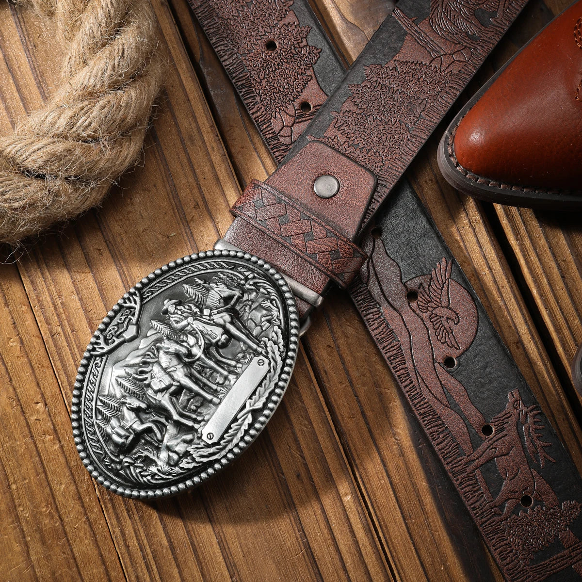 Vintage meets fashion! PU alloy buckle belt, suitable for both men and women, to create a personalized Western style |...