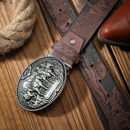 Vintage meets fashion! PU alloy buckle belt, suitable for both men and women, to create a personalized Western style |...