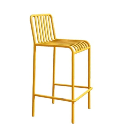 Iron Modern High Chairs Lounge Outdoor Garden Patio Reception Unique Relaxing Bar Stools Fashion Taburetes De Bar Bar...