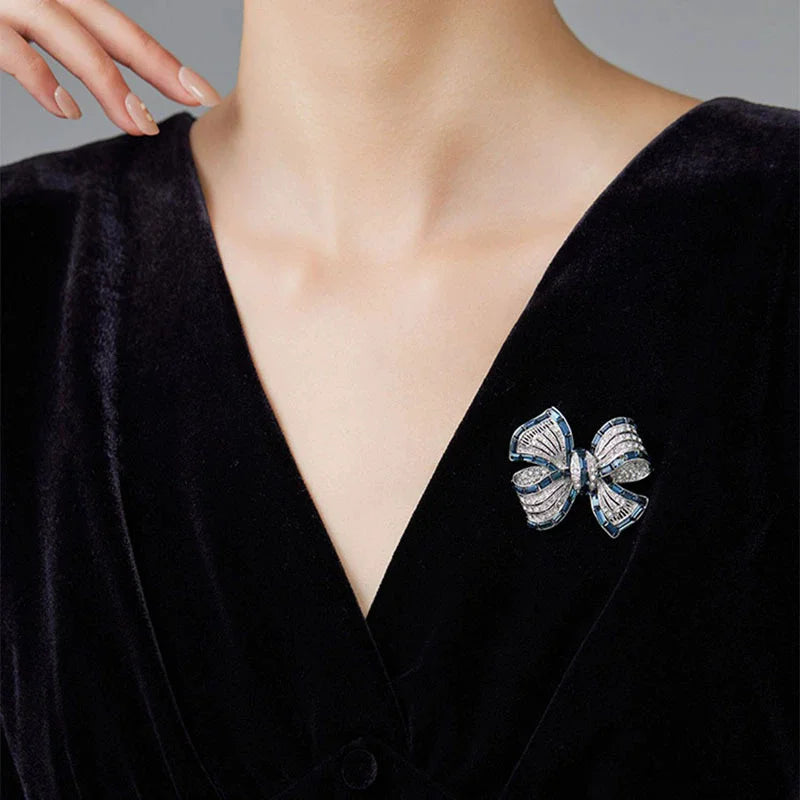 1pc Chic Bowknot Brooch for Men Women Fashion Luxury Rhinestone Bow Brooches Pins Jewelry Accessories Party Gifts 2025 |...