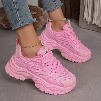 Women Sneakers 2024 New Fashion Chunky Sneakers Women Outdoor Tennis Platform Sports Shoes for Women Lightweight Designer Shoes - Kimlud