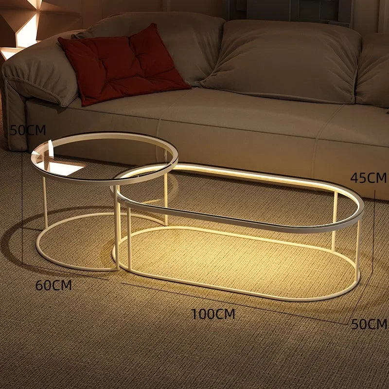 Luxury Clear Coffee Table Nordic Minimalist Bedroom Entryway Coffee Table Centre Living Room Meubles De Salon Room...