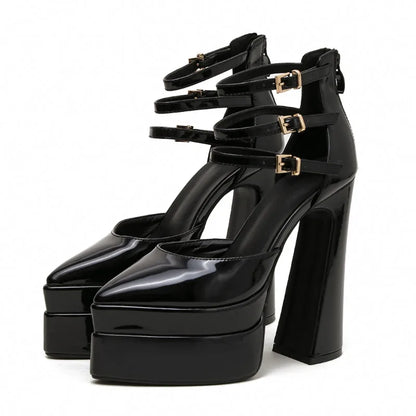 New brand Women Sandals Fashion Summer Shoes Sexy Ankle Strap Platform Wedges High heels Gladiator Sandals Female Chunky Shoes