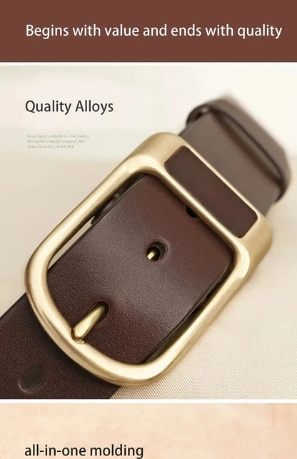 Men's Trendy Casual Belt For Men Coboy Style Belts Pin Buckle Belt Jeans Retro Belt Business Casual Belt | Kimlud Mid...