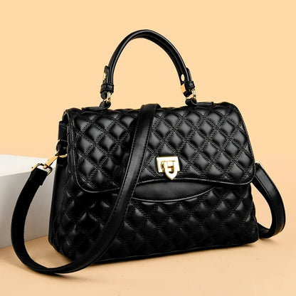 New Women's Soft Leather Shoulder Bags Multi-Layer Pockets Messenger Crossbody Bags Luxury Designer Female Handbags and...
