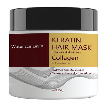 Keratin Hair Mask. Hydrolyzed Keratin Collagen. Hydrates Moisturizes. Repairs Dry Damaged Hair. Coconut Argan Oils....