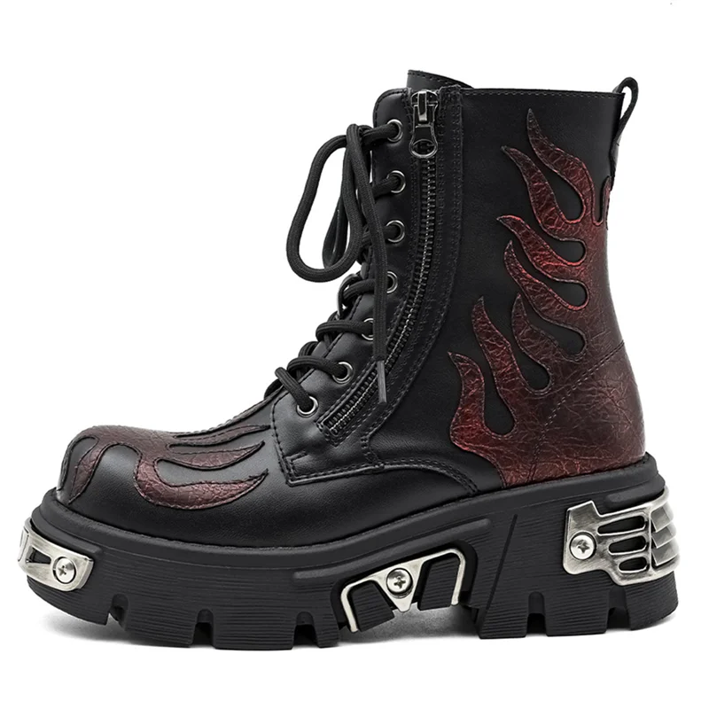 Fashionable Retro Women's Small Leather Boots Sexy Soft Soled Retro Washed Derby Shoes Charming Workwear for Men And Women