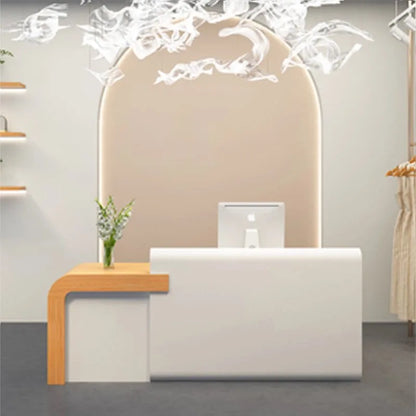 Shop Salon Reception Desks Long Hotel Welcome European Nail Reception Desks Aesthetic Restaurant Scrivania Lounge...