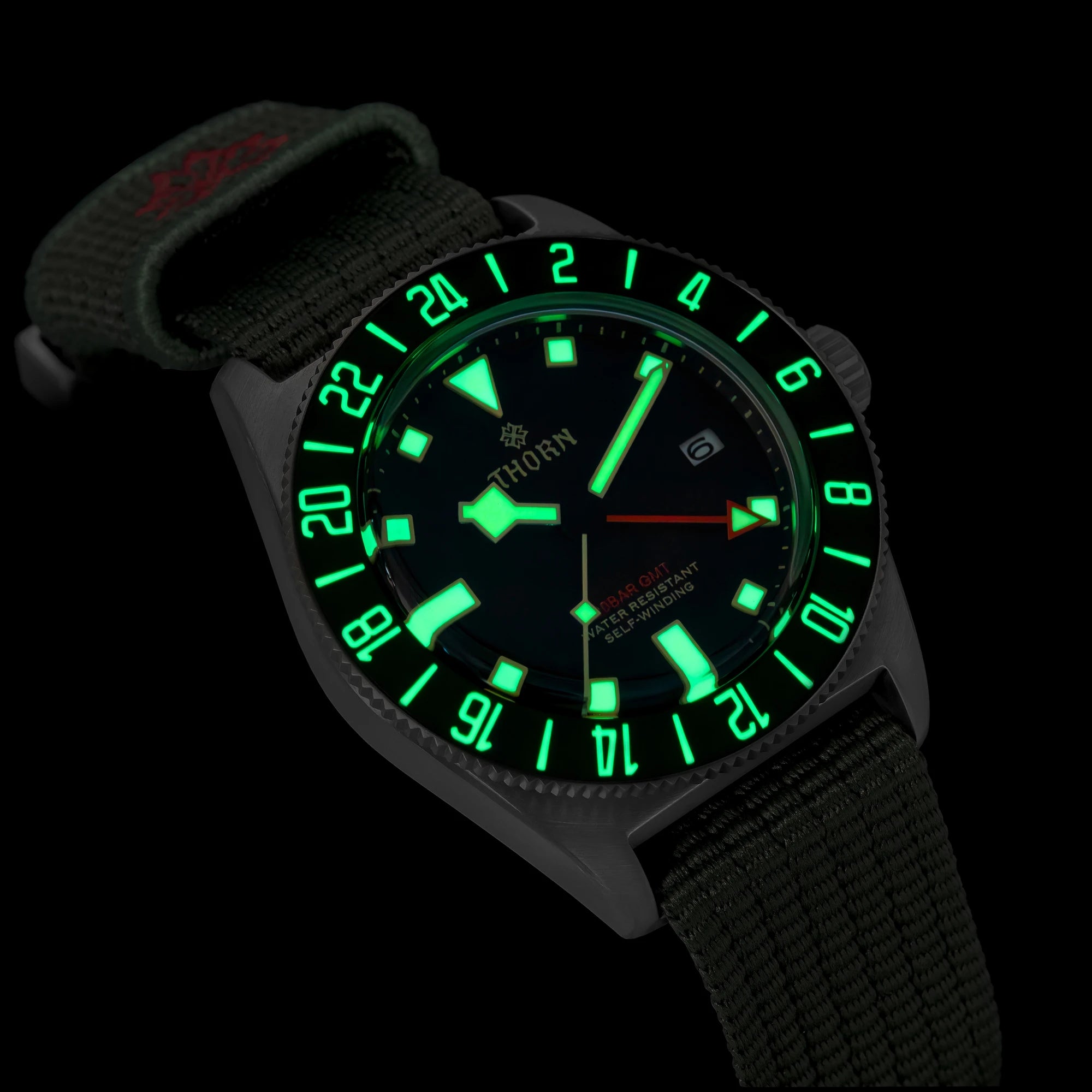 New THORN T020 Titanium GMT Watch FXD Diving 42mm NH34 Automatic Mechanical Movement Sapphire Luminous 200M Dive Men...