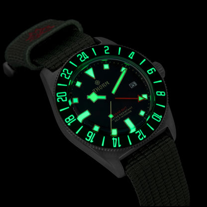 New THORN T020 Titanium GMT Watch FXD Diving 42mm NH34 Automatic Mechanical Movement Sapphire Luminous 200M Dive Men...
