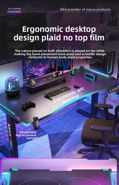 Electric Lifting Computer Desks for Bedroom E-sports Gaming Desk Minimalist Lifting Computer Table Household Student Study Desk