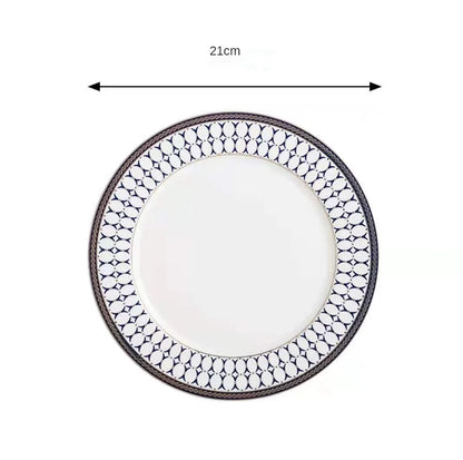 European style ceramic desserts, salad plates, restaurants, light luxury dishes, kitchen utensils - Kimlud