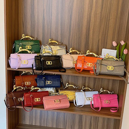 Female Bags Shoulder Crossbody Bag for Women Popular Handbags Lady Shell Bag Fashion Lock Catch Handbag PU Purse...
