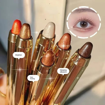 Dual-ended highlighter eyeshadow pencil pearlescent,delicate,shimmering, brightening,long-lasting,non-smudging eyeshadow stick