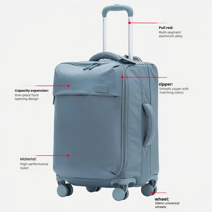 Waterproof Oxford cloth ultra light luggage box with swivel wheels 20/24/26 inches, high aesthetic zipper travel case - Kimlud