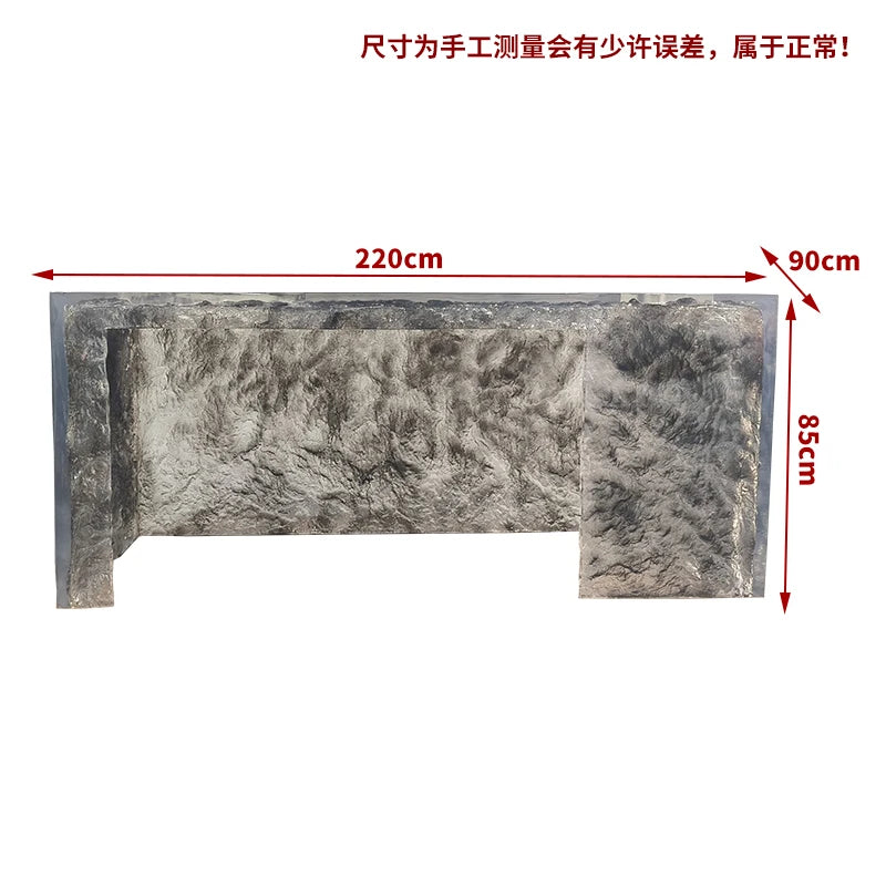 Premium Light Luxury Transparent Resin Hotel Front Desk Restaurant Villa Kitchen Partition Luminous Crystal Glacier Island Table