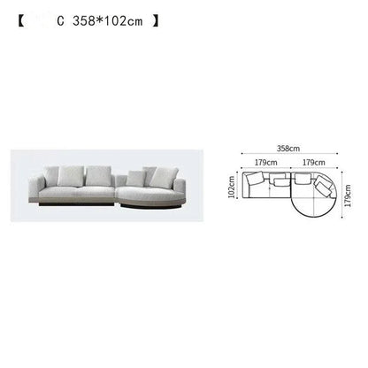 For Italian Minimalist Fabric Sofa Set Living Room Furniture Modern Sofa Set Living Room Furniture Sofa Set - Kimlud
