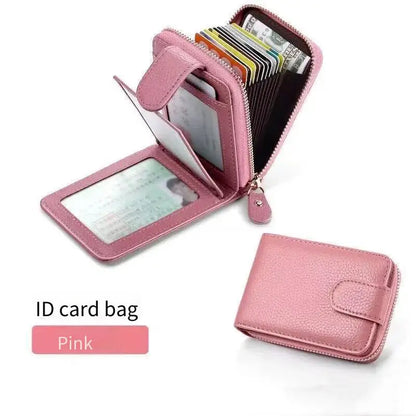 Multiple Slots for ID And Bank Cards High Capacity Men's Driver License Card Holder Anti-Magnetic Credit Card Wallet |...
