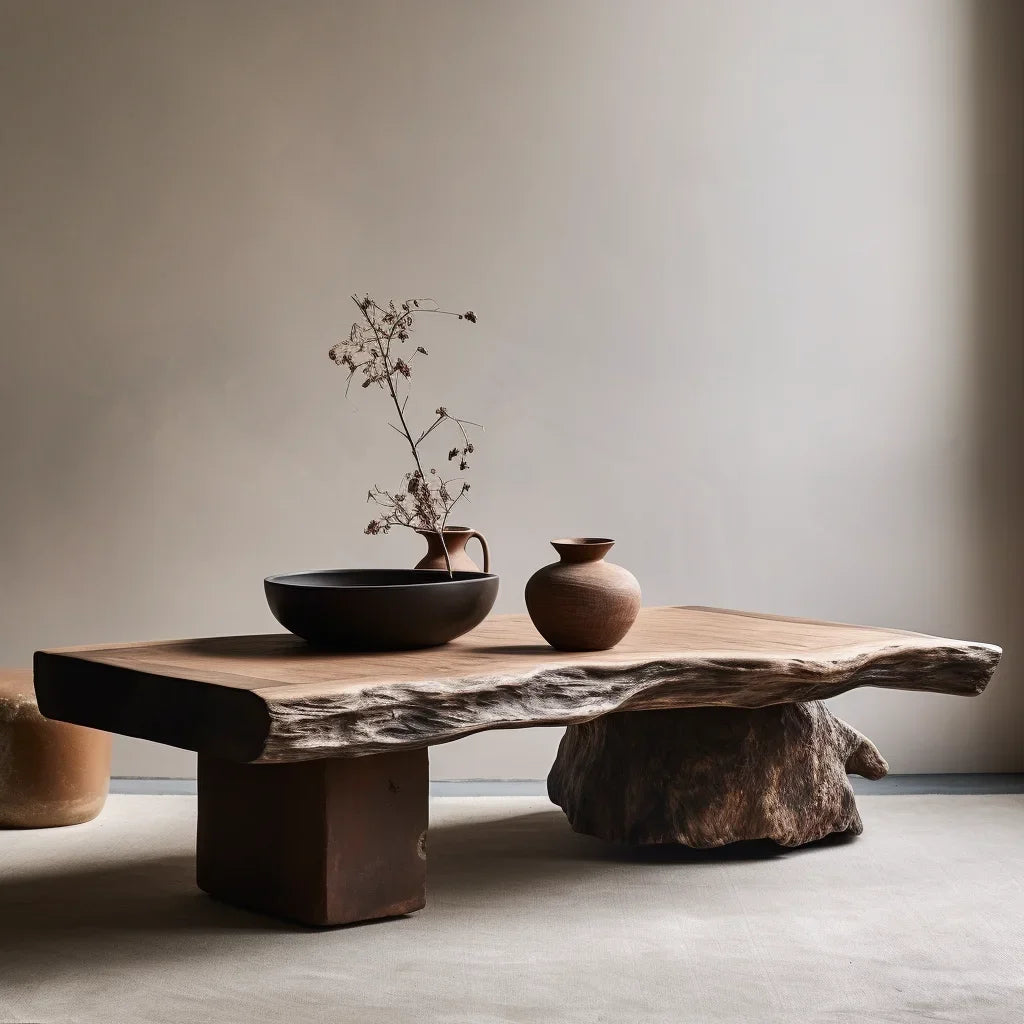 Aesthetic Wood Coffee Table Antique Designer Modern Living Room Decoration Coffee Table Unique Service Meubles Home Furniture - Kimlud